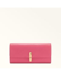 Furla - Iride Continental Wallet Velvet Textured Leather - Lyst