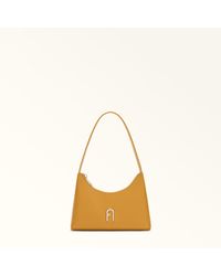 Furla - Diamante Shoulder Bag Mini Senape Soft Calf Leather - Lyst