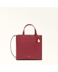 Furla - Divide It Tote Ciliegia D Sidney Calf Leather - Lyst