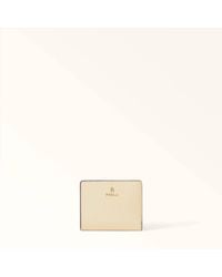 Furla - Camelia Compact Wallet Cremino Textured Leather - Lyst