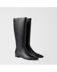 Furla - Dora High Boots Nero Smooth Leather - Lyst