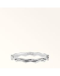 Furla - Mionido Bangle Color Argento Metal - Lyst