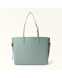 Furla - Ava Tote Winter Sky Double Pebble Calf Leather - Lyst