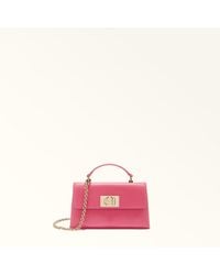 Furla - 1927 Mini Bag Velvet Textured Leather - Lyst