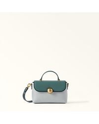 Furla - Moonlight Top Handle Toni Edera Colourblock Sydney Calf Leather - Lyst