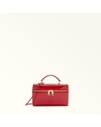 Furla - Camelia Mini Bag Rosso Patent Leather - Lyst