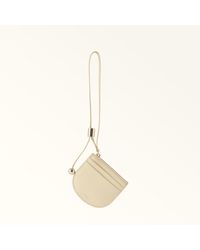 Furla - Laura Card Case Cremino Textured Leather - Lyst