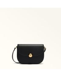 Furla - Moonlight Crossbody Nero Night Calf Leather - Lyst