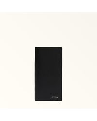 Furla - Project Continental Wallet Nero Milos Textured Calf Leather - Lyst