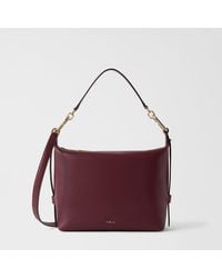 Furla - Tonie Shoulder Bag Apple Ares Soft Textured Leather - Lyst