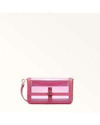 Furla - Iride Crossbody Toni Velvet Tpu Fabric + Sidney Calf Leather - Lyst