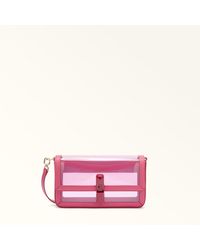 Furla - Iride Crossbody Toni Velvet Tpu Fabric + Sidney Calf Leather - Lyst
