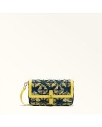 Furla - Iride Crossbody Toni Museum Flowers Jacquard Fabric + Sidney Calf Leather - Lyst