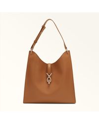 Furla - Mianova Shoulder Bag Brandy Ferrara Calf Leather - Lyst