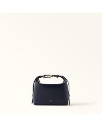 Furla - Tonie Shoulder Bag Mediterraneo Ares Soft Textured Leather - Lyst