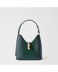 Furla - Goccia Shoulder Bag Toni Dark Forest Sidney Calf Leather + Suede - Lyst