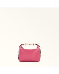 Furla - Tonie Shoulder Bag Velvet Ares Soft Textured Leather - Lyst