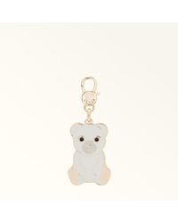 Furla - Hashtag Charm Marshmallow Metal + Enamel - Lyst