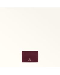 Furla - Camelia Porte-Cartes Ribes G Cuir Texturé Femme - Lyst