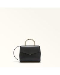 Furla - Meridiana Borsa A Mano Mini Pelle Di Vitello Sidney + Manico - Lyst