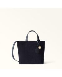 Furla - Divide It Tote Toni Mediterraneo Suede + Sidney Calf Leather - Lyst