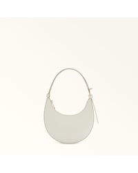 Furla - Delizia Borsa Mini Panna Pelle Di Vitello Morbida Donna - Lyst