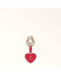 Furla - Camelia Portachiavi Ruby Pelle Stampata + Metallo Donna - Lyst