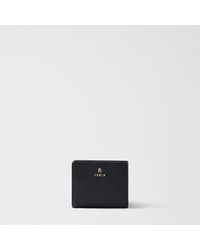Furla - Camelia Compact Wallet Nero Grained Calf Leather - Lyst