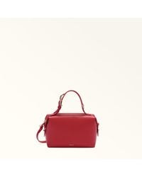 Furla - Double Boston Bag M1 Night Calf Leather - Lyst