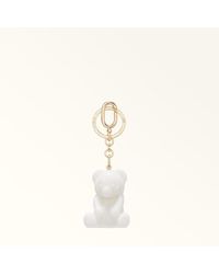 Furla - Allegra Schlüsselanhänger Marshmallow Glänzendes Plexiglas Damen - Lyst