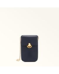 Furla - Sfera Vertical Crossbody Ink Sidney Calf Leather - Lyst