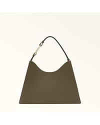 Furla - Nuvola Shoulder Bag Sage Claris Lux Calf Leather - Lyst