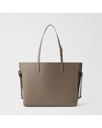 Furla - Ava Tote Muddy+Rosewood Int. Double Pebble Calf Leather - Lyst