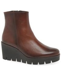 Gabor - Utopia Wedge Heel Ankle Boots - Lyst
