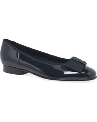 Gabor - Assist Bow Trim Ballerina Flats - Lyst