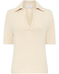 Gabriela Hearst - Sohan Knit Short Sleeve Polo - Lyst