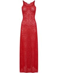 Gabriela Hearst - Meridian Lace Knit Maxi Dress - Lyst