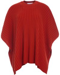 Gabriela Hearst - Baron Knit Cropped Poncho - Lyst
