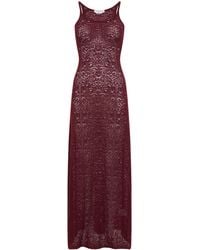 Gabriela Hearst - Meridian Lace Knit Maxi Dress - Lyst