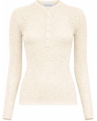 Gabriela Hearst - Gaviran Lace Knit Henley - Lyst