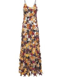 Gabriela Hearst - Yeshara Crochet Stars Maxi Slip Dress - Lyst