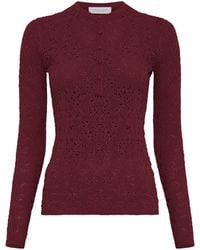 Gabriela Hearst - Gaviran Lace Knit Henley - Lyst