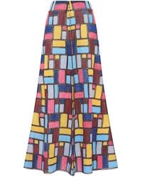 Gabriela Hearst - Selma Patchwork Embroidered Maxi Skirt - Lyst
