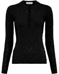 Gabriela Hearst - Gaviran Lace Knit Henley - Lyst