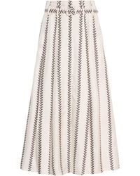 Gabriela Hearst - Dugald Pleated Midi Skirt - Lyst