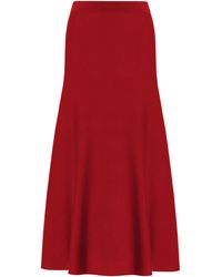 Gabriela Hearst - Freddie Knit Midi Skirt - Lyst