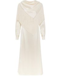 Gabriela Hearst - Rouge Fringe Scarf Dress - Lyst