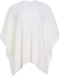 Gabriela Hearst - Baron Knit Cropped Poncho - Lyst
