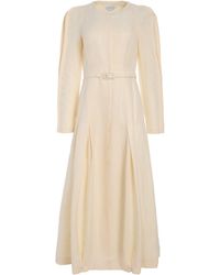 Gabriela Hearst - Niles Pleated Maxi Shirtdress - Lyst