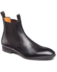 Santoni Bottines avec semelle élastomère - Noir